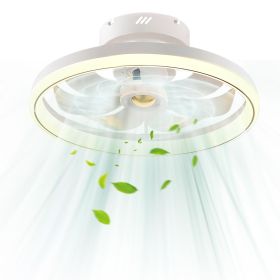19.7in Ceiling Fan with 60W Light Round Pendant Fan Lamp LED Ceiling Fan with 6-Fan Speed 3000-6500W Light Color Adjustment Remote Control Timer