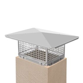 VEVOR Chimney Cap, 13" x 17" Flue Caps, 304 Stainless Steel Fireplace Chimney Cover, Adjustable Metal Spark Arrestor with Bolts Screws