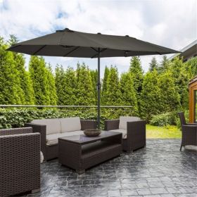 Outdoor beach umbrella/Double-Sided Market Umbrella (Swiship-Ship)(Prohibited by WalMart)