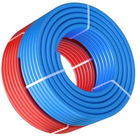 VEVOR PEX Pipe 3/4 Inch, 2 x 100 Feet Length PEX-A Flexible Pipe Tubing for Potable Water, Pex Water Lines for Hot/Cold Water & Easily Restore