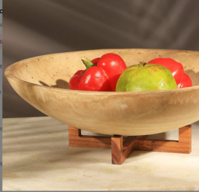 Flex Bowl With Wooden Stand