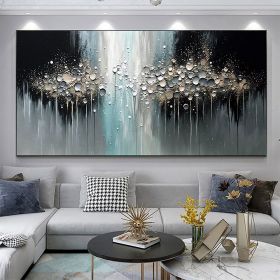 Handmade Oil Painting Abstract Texture Oil Painting On Canvas Large Wall Art Original White Painting Minimalist Art Custom Painting Modern Living (size: 40x80cm, style: 01)