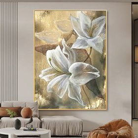 Hand Painted Oil Paintings Hand Painted High quality Flowers Contemporary Modern Rolled Canvas Living Room Hallway Luxurious Decorative Painting (size: 100X150cm, style: 01)
