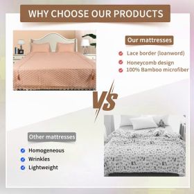5pcs Big Lace Edge European Noble Bedding Set, Tassel Pendant ,Bamboo Fiber Bedspread Set (Color: Khaki, size: CALKING)